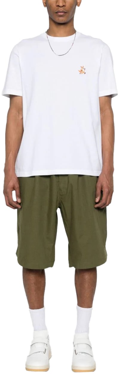 Maison Kitsuné speedy fox patch comfort tee shirt white Wit