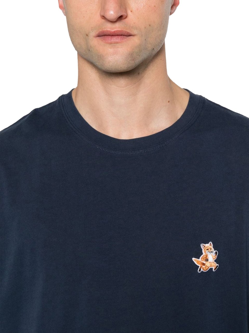 Maison Kitsuné Maison Kitsune' T-Shirts And Polos Blue Blauw