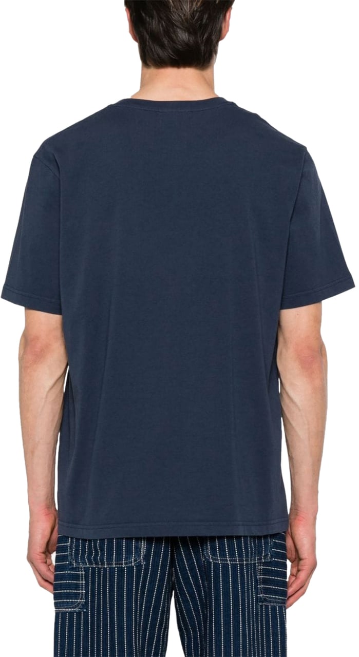 Maison Kitsuné Maison Kitsune' T-Shirts And Polos Blue Blauw