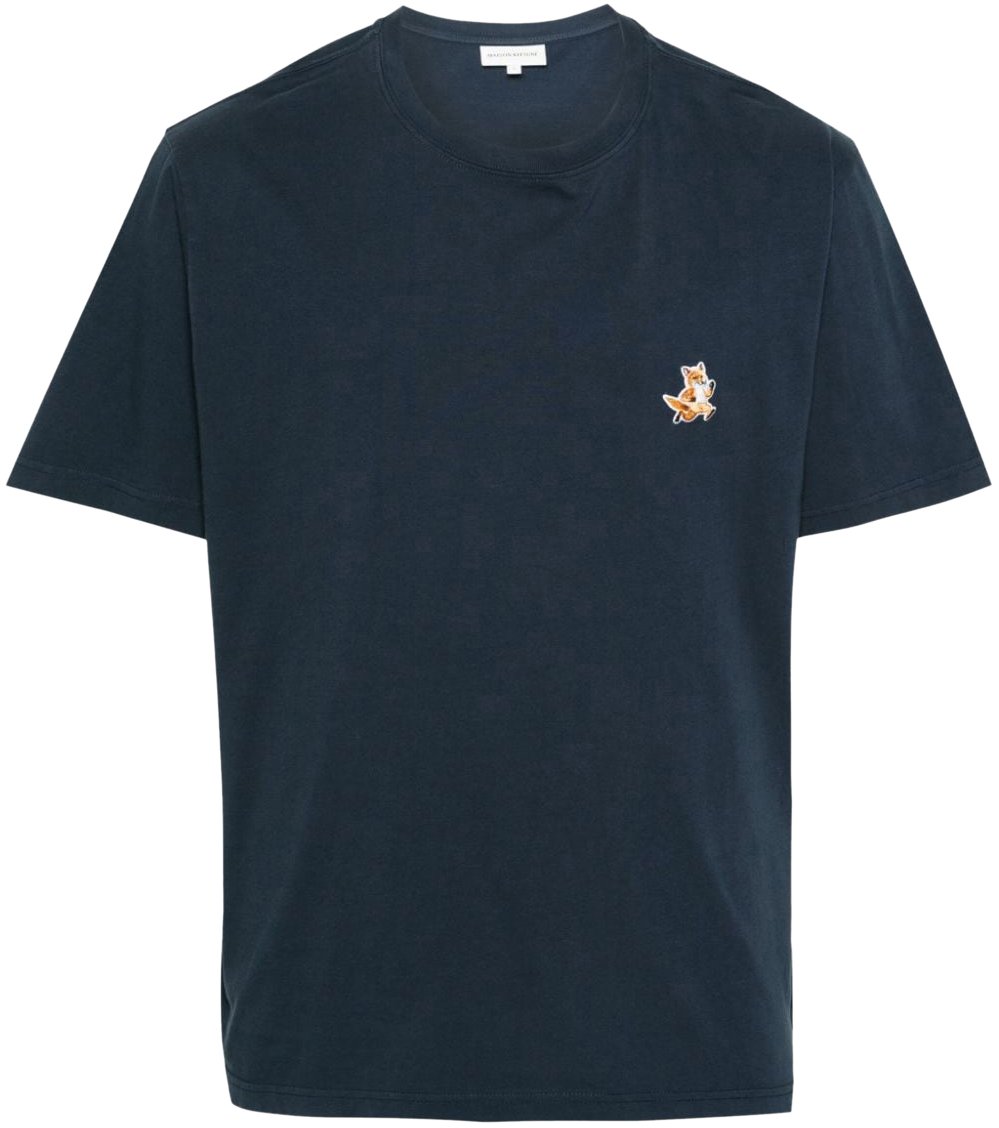 Maison Kitsuné Maison Kitsune' T-Shirts And Polos Blue Blauw