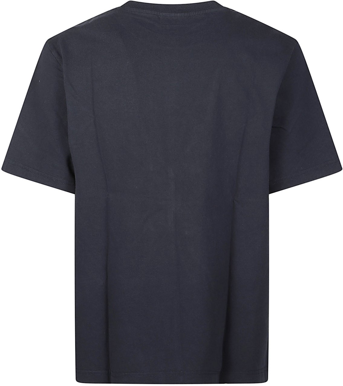 Maison Kitsuné Logo Hanwriting Comfort T-shirt Blue Blauw