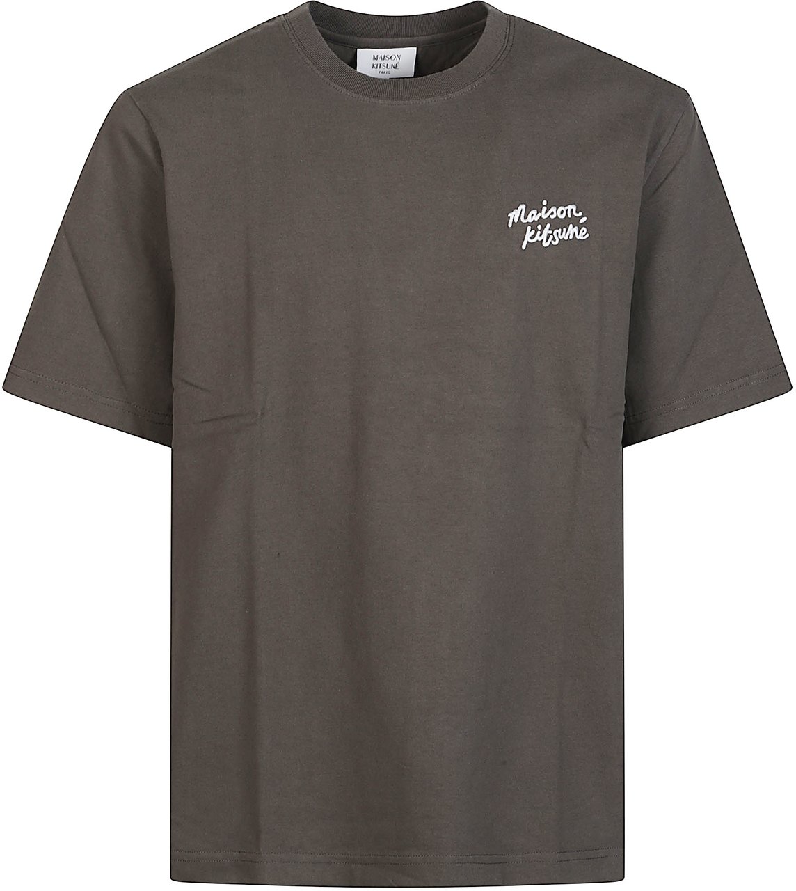 Maison Kitsuné Handwriting Comfort T-shirt Brown Bruin