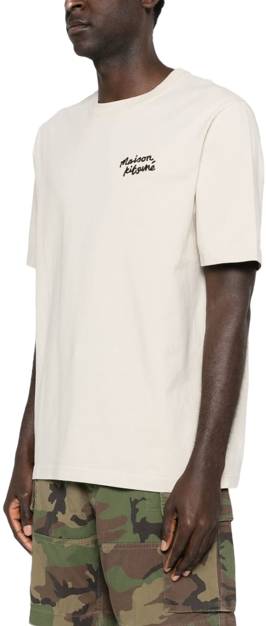 Maison Kitsuné Maison Kitsune' T-Shirts And Polos Beige Wit
