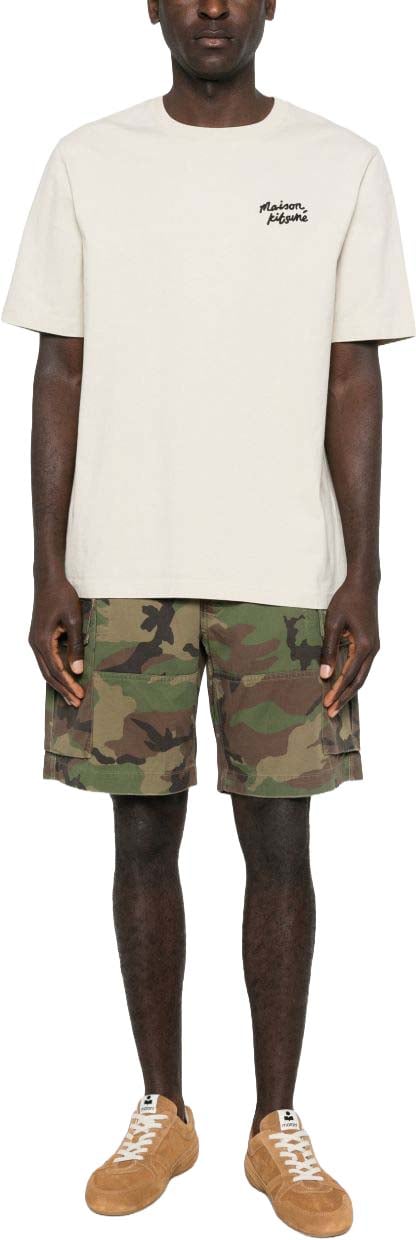 Maison Kitsuné Maison Kitsune' T-Shirts And Polos Beige Wit