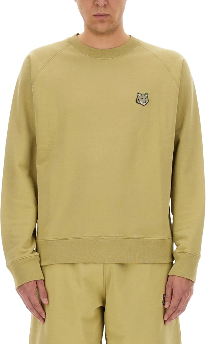 Maison Kitsuné Raglan Sleeve Oversize Sweatshirt Neutraal
