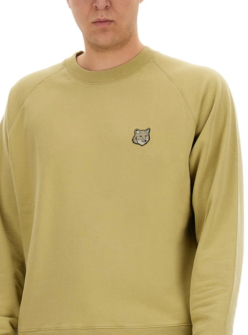 Maison Kitsuné Raglan Sleeve Oversize Sweatshirt Neutraal