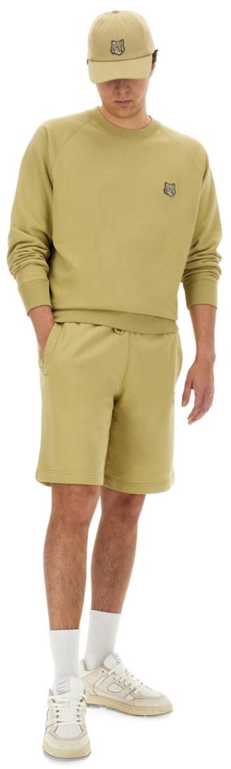 Maison Kitsuné Raglan Sleeve Oversize Sweatshirt Neutraal