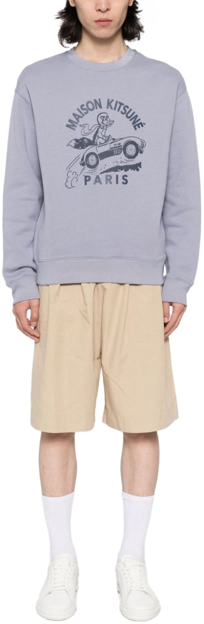 Maison Kitsuné Maison Kitsune' Sweaters Duster Blue Blauw