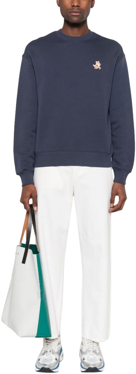 Maison Kitsuné Maison Kitsune' Sweaters Blue Blauw