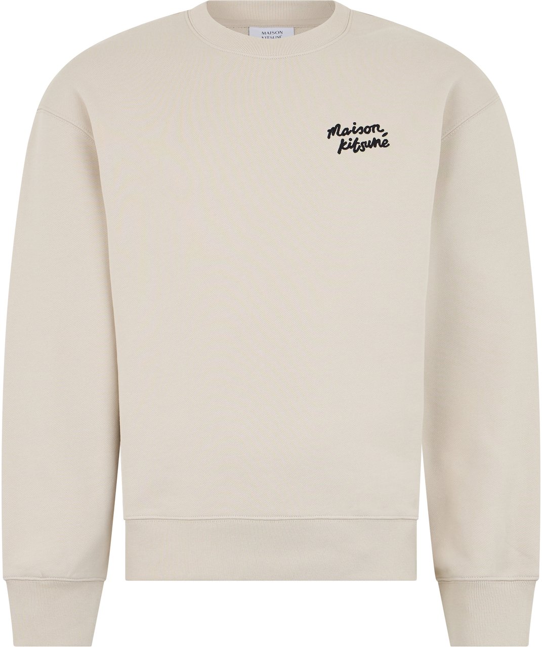 Maison Kitsuné Cotton sweatshirt with long sleeves Neutraal