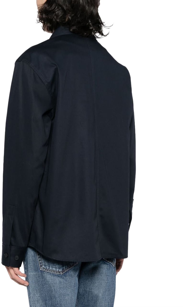 Maison Kitsuné Maison Kitsune' Shirts Deep Navy Blauw