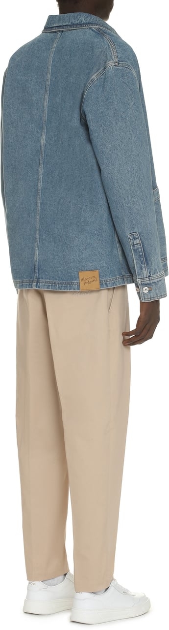 Maison Kitsuné Denim jacket Blauw