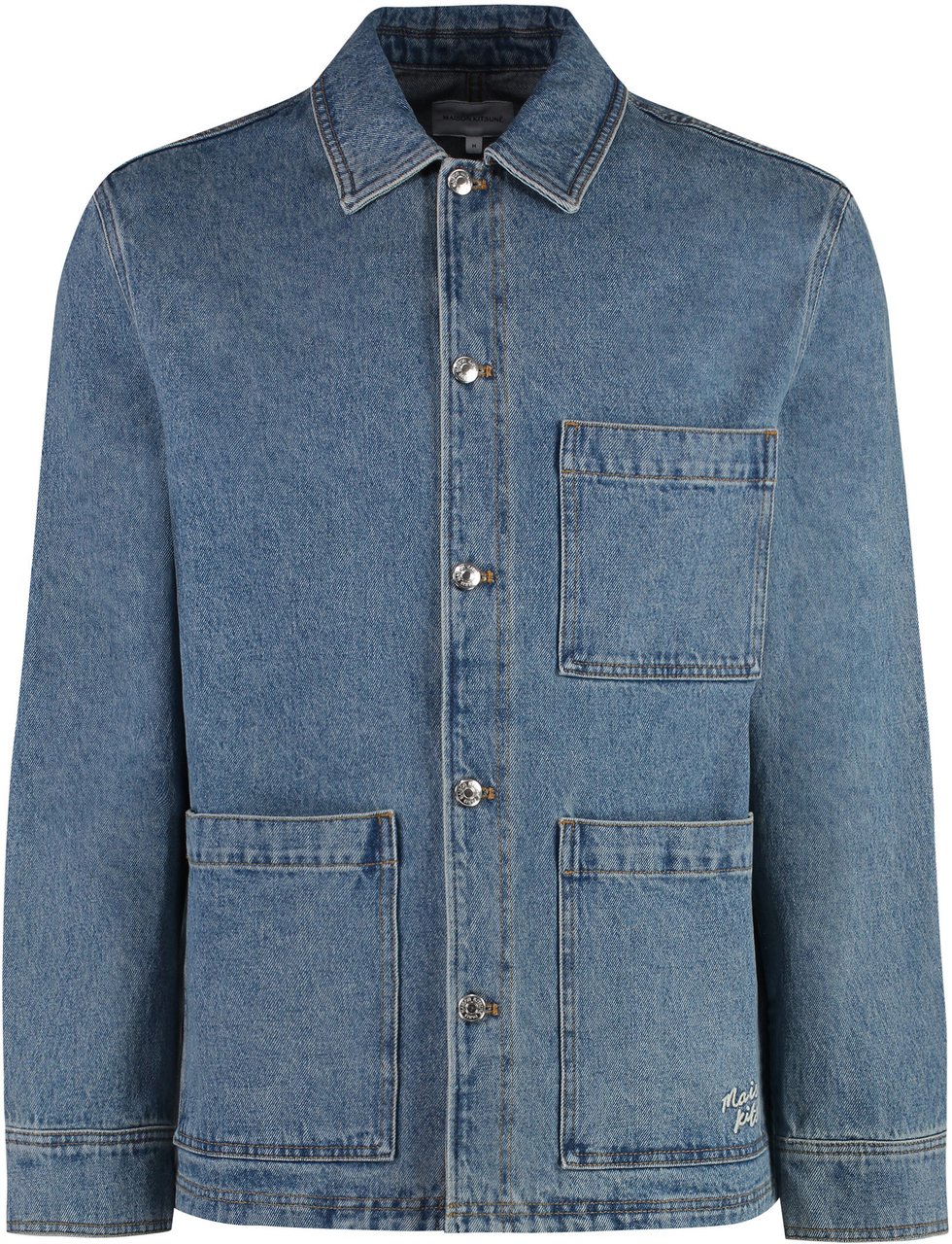Maison Kitsuné Denim jacket Blauw