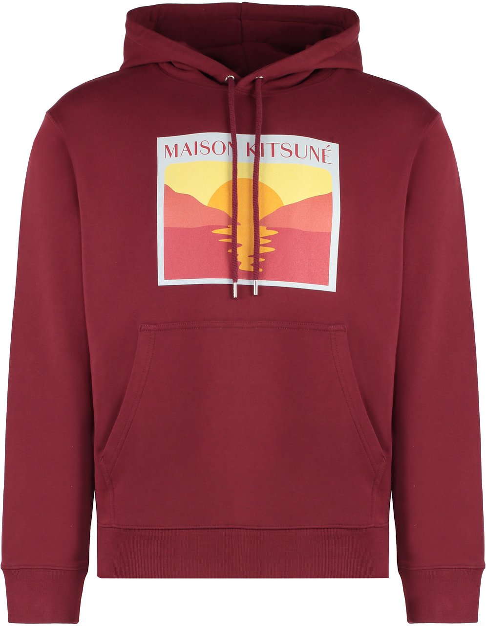 Maison Kitsuné Cotton hoodie Rood