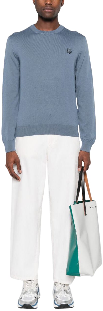 Maison Kitsuné Maison Kitsune' Sweaters Blue Blauw