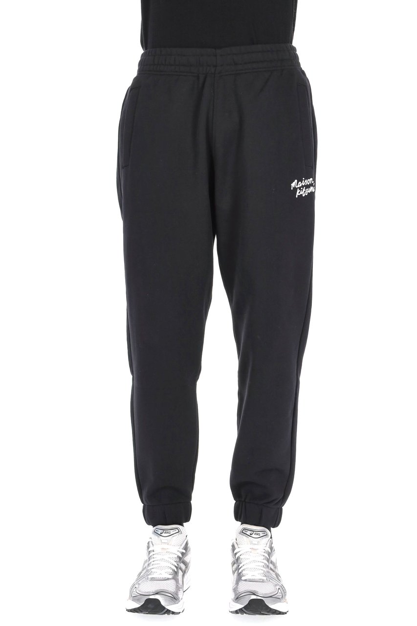 Maison Kitsuné Cotton Sweatpants with Logo Rood