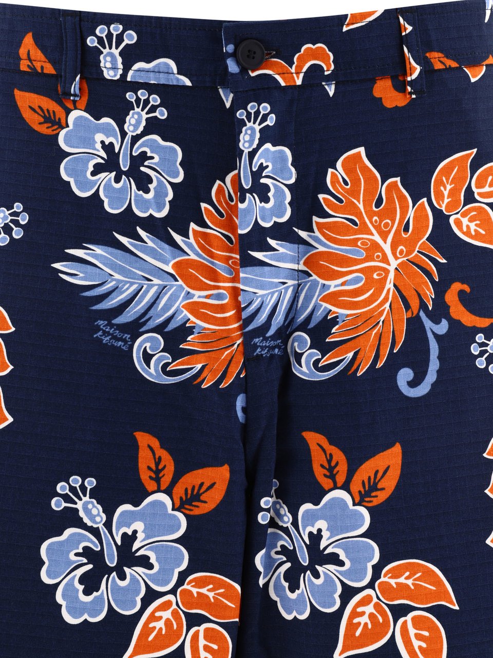 Maison Kitsuné "Board" shorts Blauw