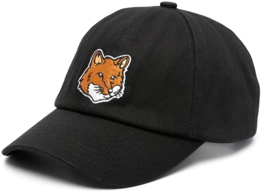 Maison Kitsuné Fox Logo Baseball Cap Zwart