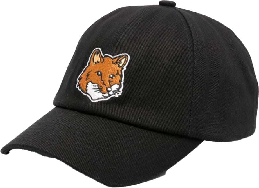 Maison Kitsuné Fox Logo Baseball Cap Zwart