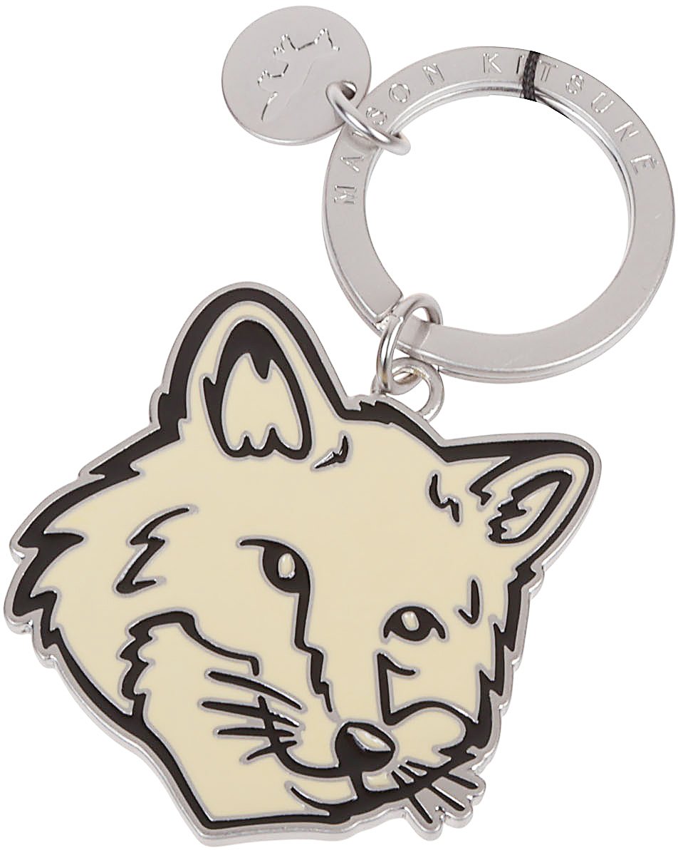 Maison Kitsuné Maison Kitsune' Keychains Yellow Geel