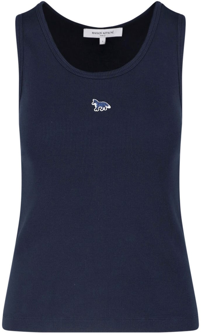 Maison Kitsuné Maison Kitsune' Top Blu Blauw