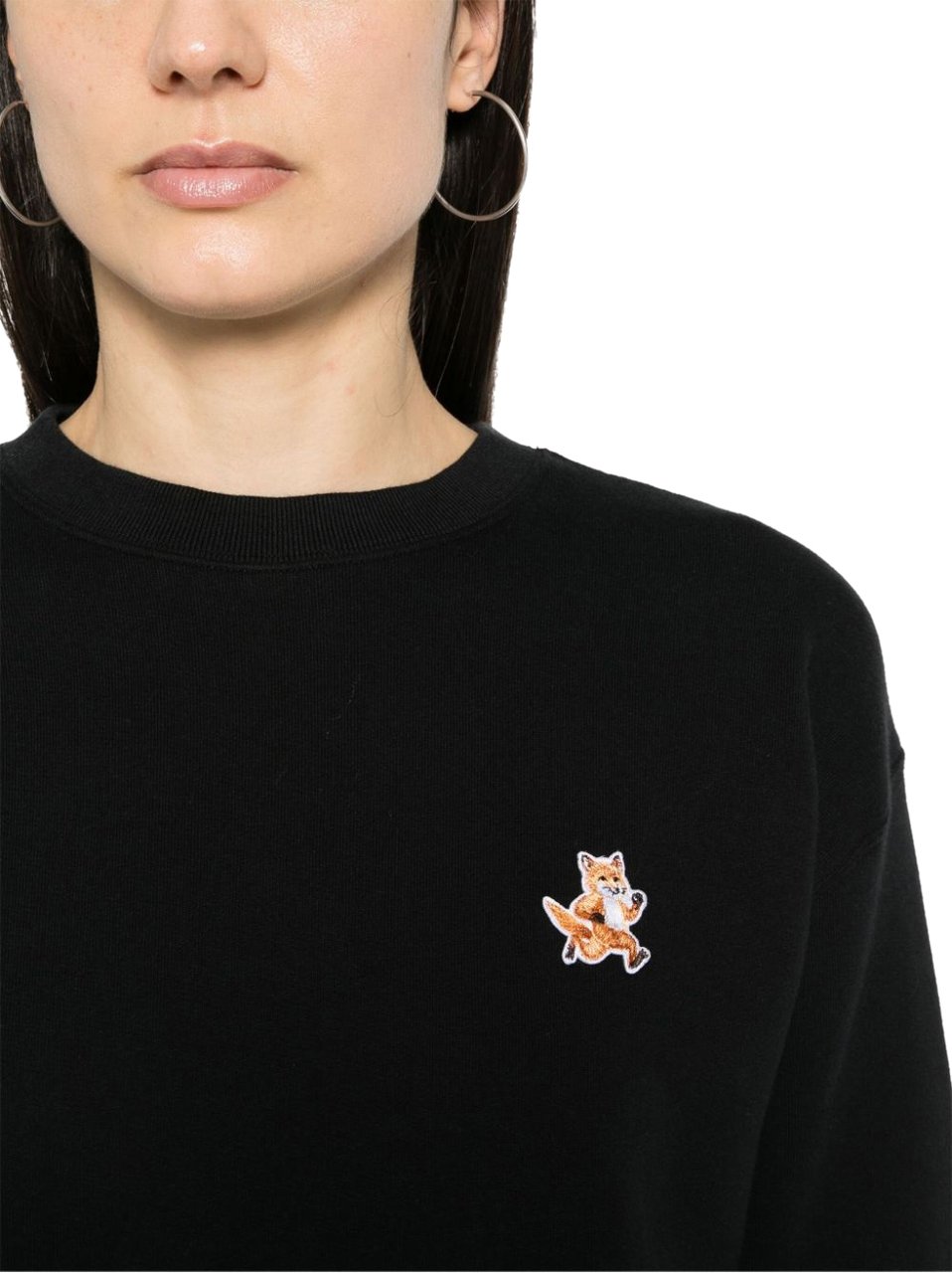 Maison Kitsuné sppedy fox patch comfort sweatshirt divers Divers