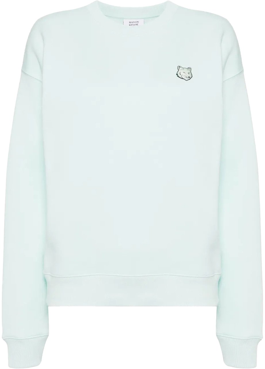 Maison Kitsuné bold fox head patch comfort sweatshirt divers Divers