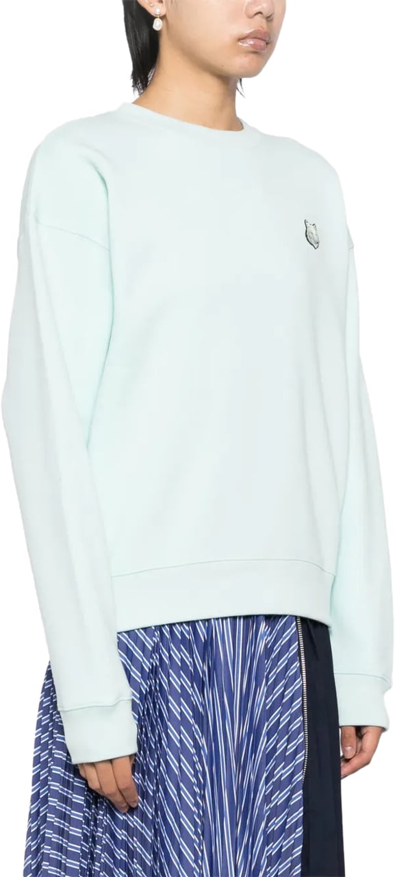 Maison Kitsuné bold fox head patch comfort sweatshirt divers Divers