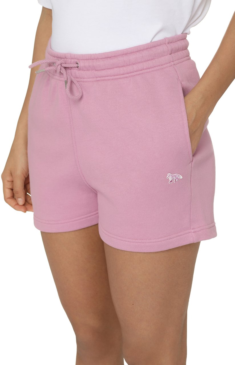 Maison Kitsuné Cotton shorts Roze