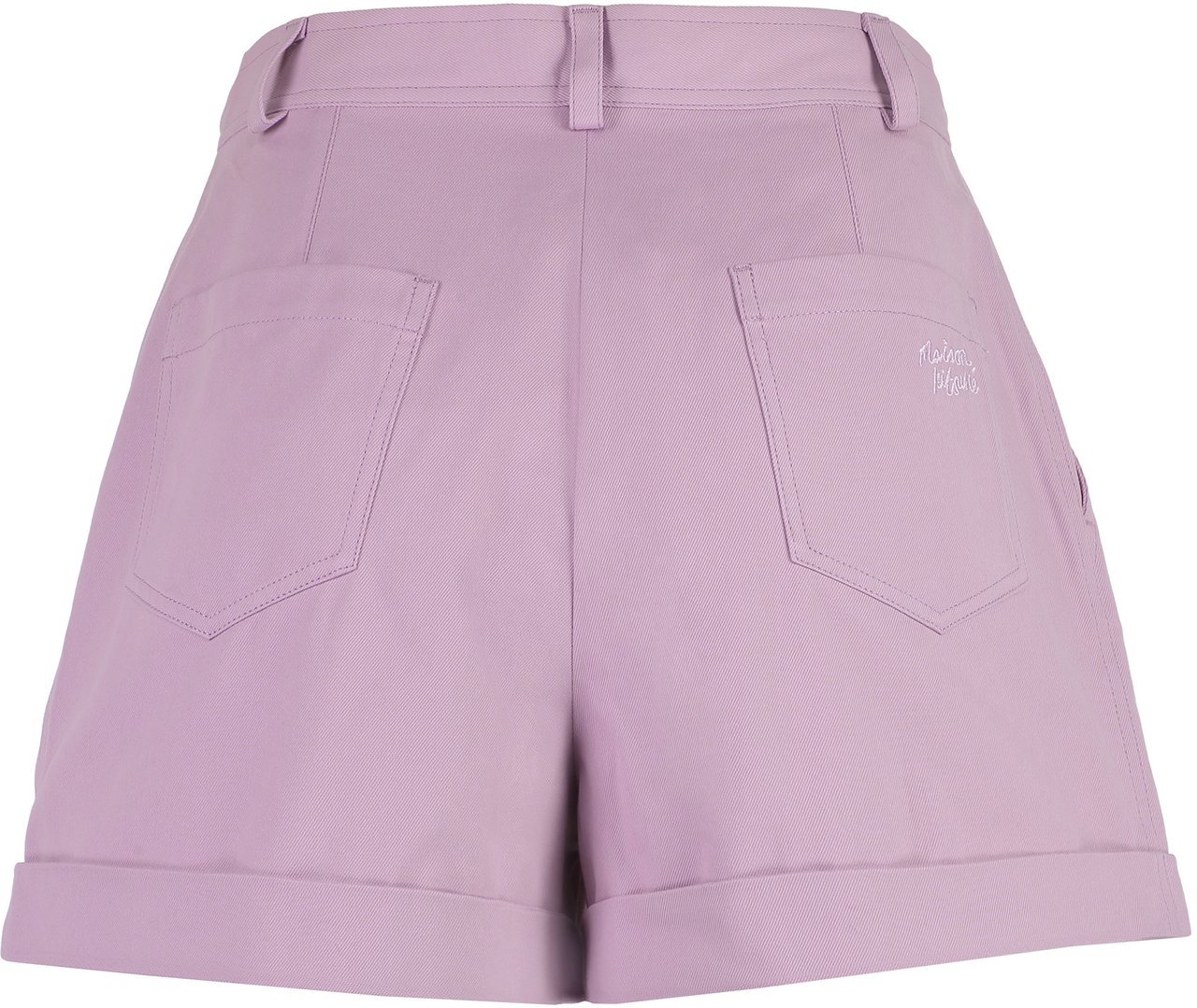 Maison Kitsuné Cotton shorts Paars