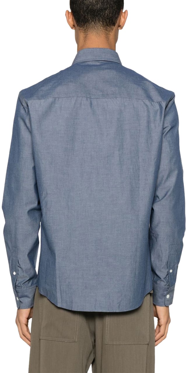 Maison Kitsuné Maison Kitsune' Shirts Blue Blauw