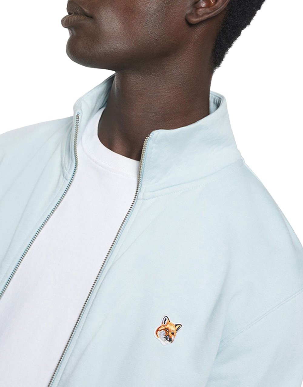 Maison Kitsuné Maison Kitsune' Sweaters Blue Lichtblauw