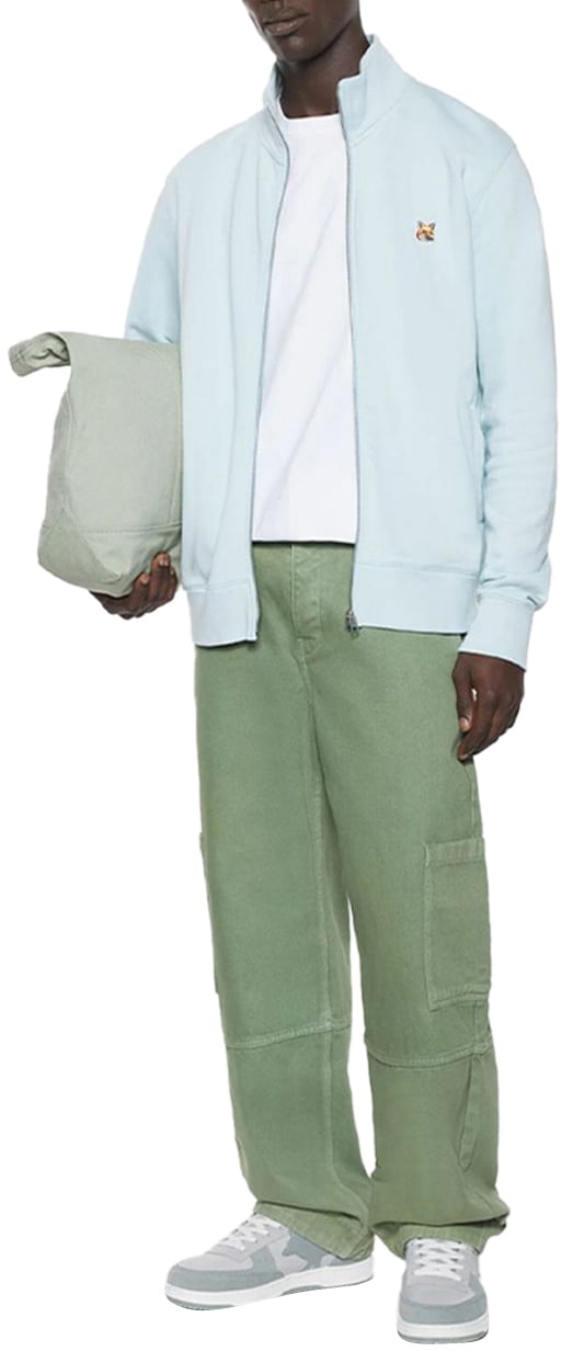 Maison Kitsuné Maison Kitsune' Sweaters Blue Lichtblauw