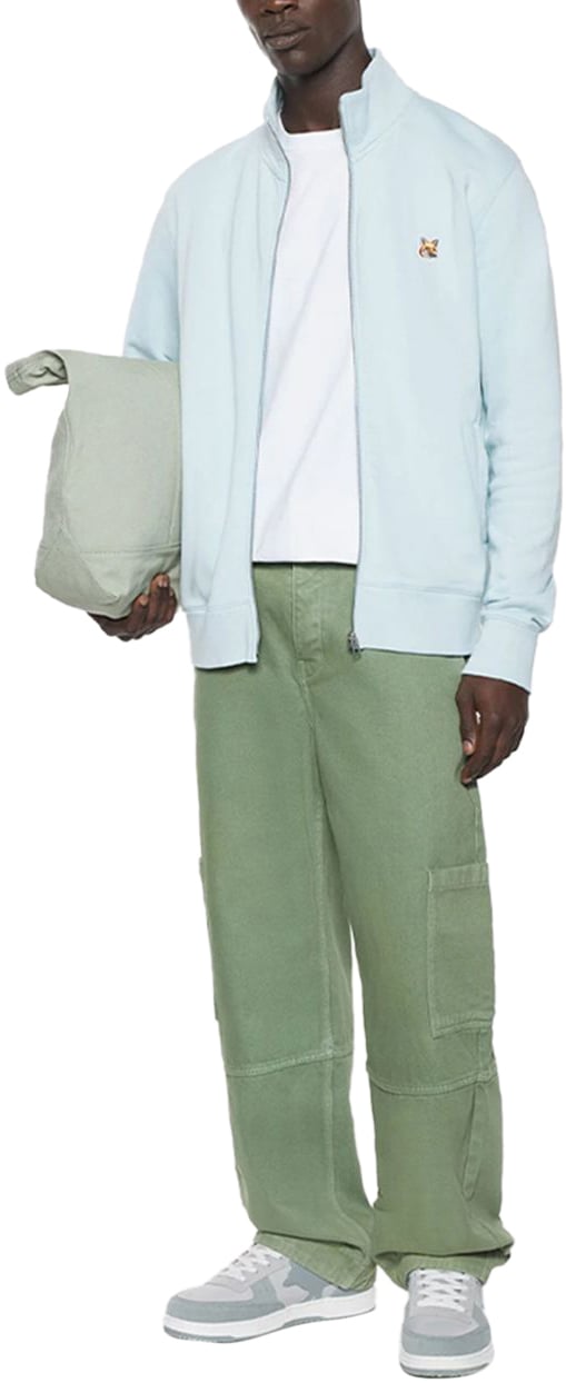 Maison Kitsuné Maison Kitsune' Sweaters Blue Lichtblauw