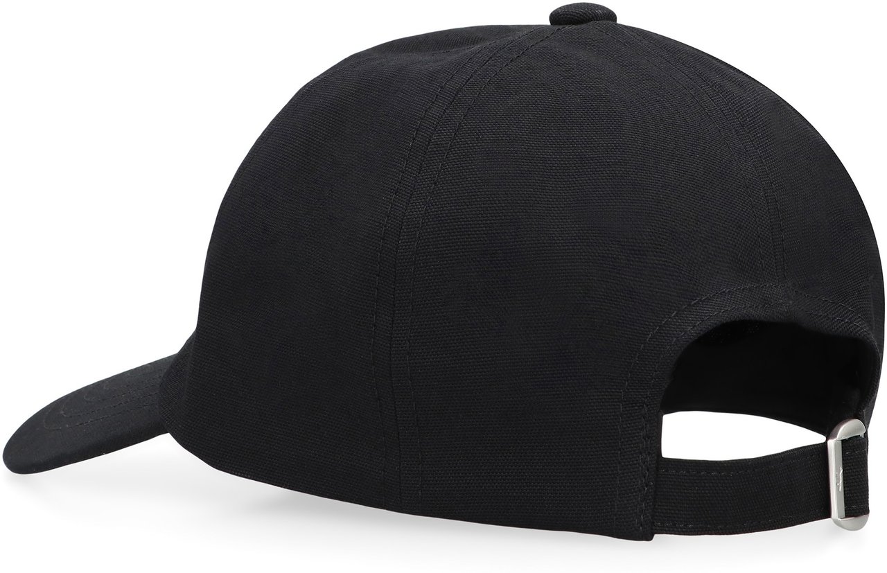 Maison Kitsuné Baseball cap with logo Zwart