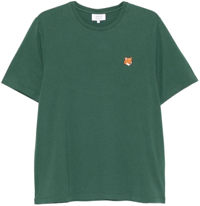 Maison Kitsuné Maison Kitsune' T-Shirts And Polos Green Groen