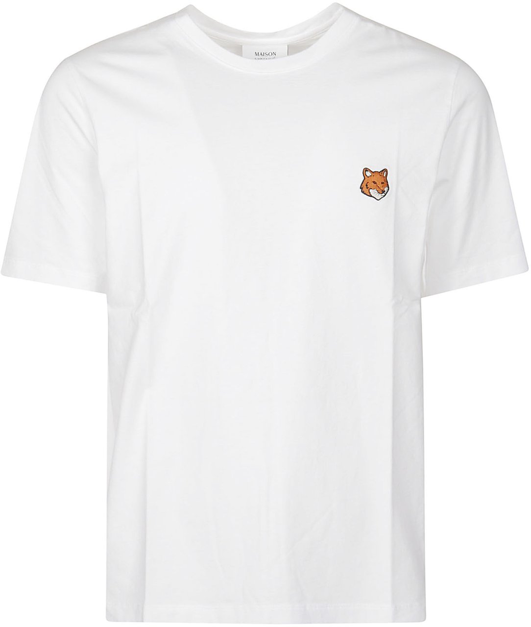 Maison Kitsuné Fox Head Regular T-shirt White Wit