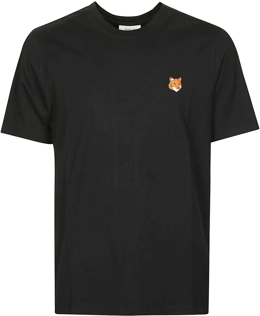 Maison Kitsuné Fox Head Regular T-shirt Black Zwart