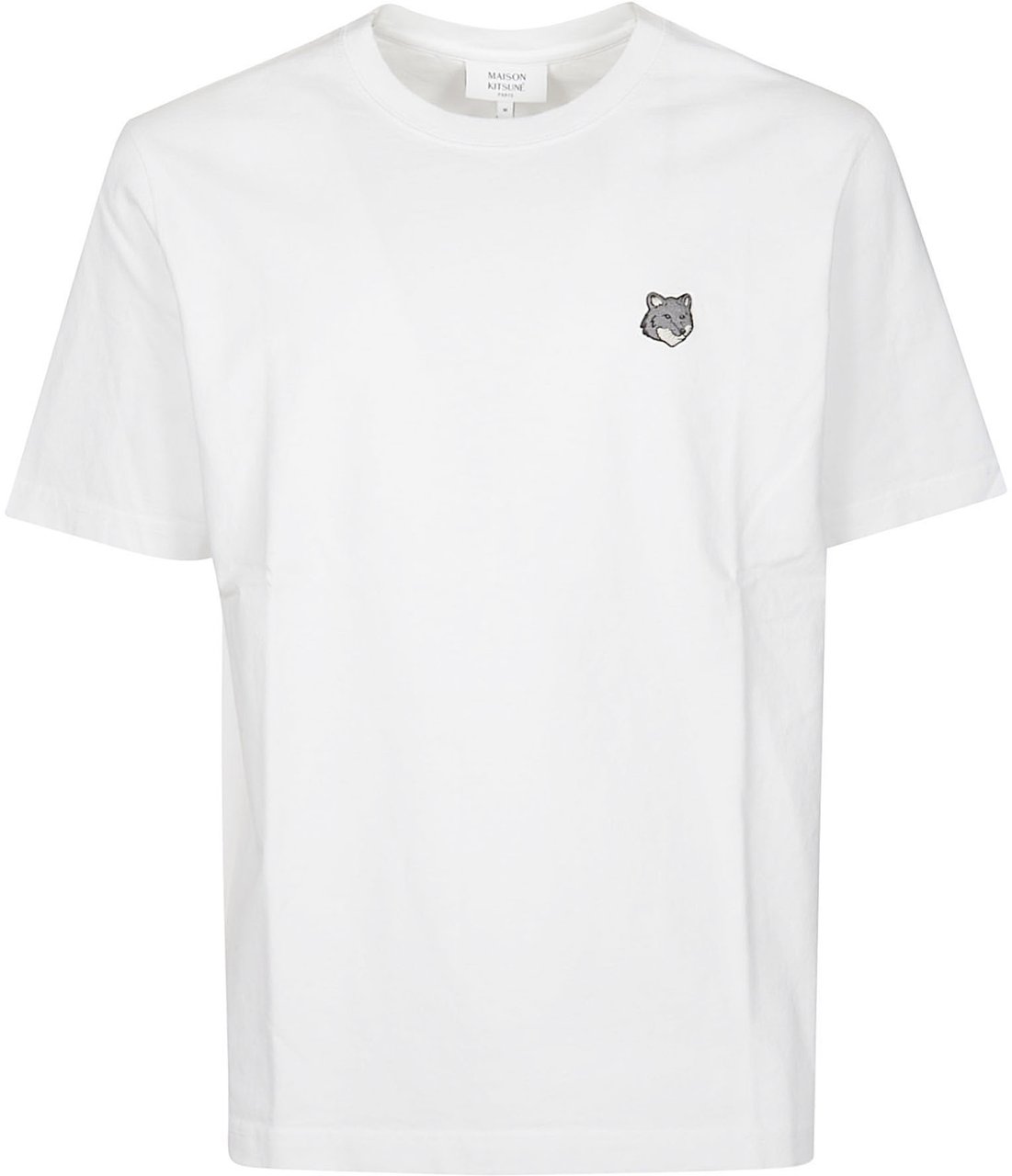 Maison Kitsuné Fox Head Comfort T-shirt White Wit