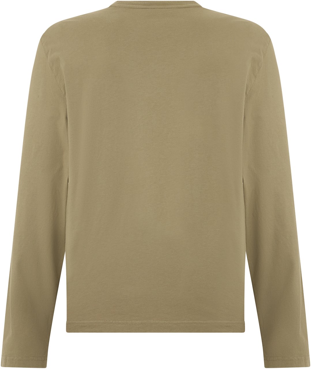 Maison Kitsuné Long sleeve cotton t-shirt Beige