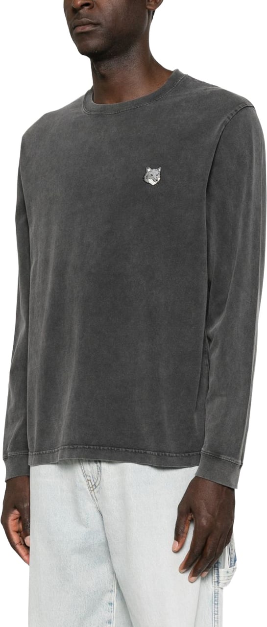 Maison Kitsuné Maison Kitsune' T-Shirts And Polos Black Donkergrijs