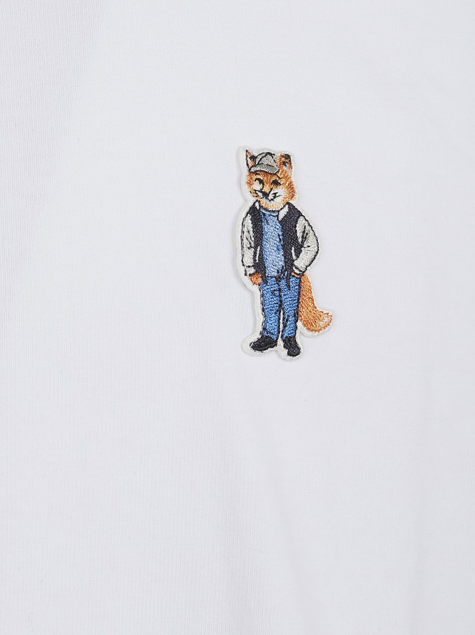 Maison Kitsuné MAISON KITSUNE DRESSED FOX COMFORT  TEE-SHIRT Wit