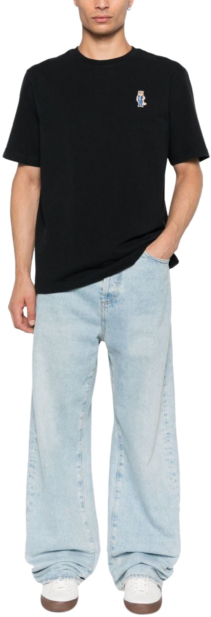 Maison Kitsuné Maison Kitsune' T-Shirts And Polos Black Zwart