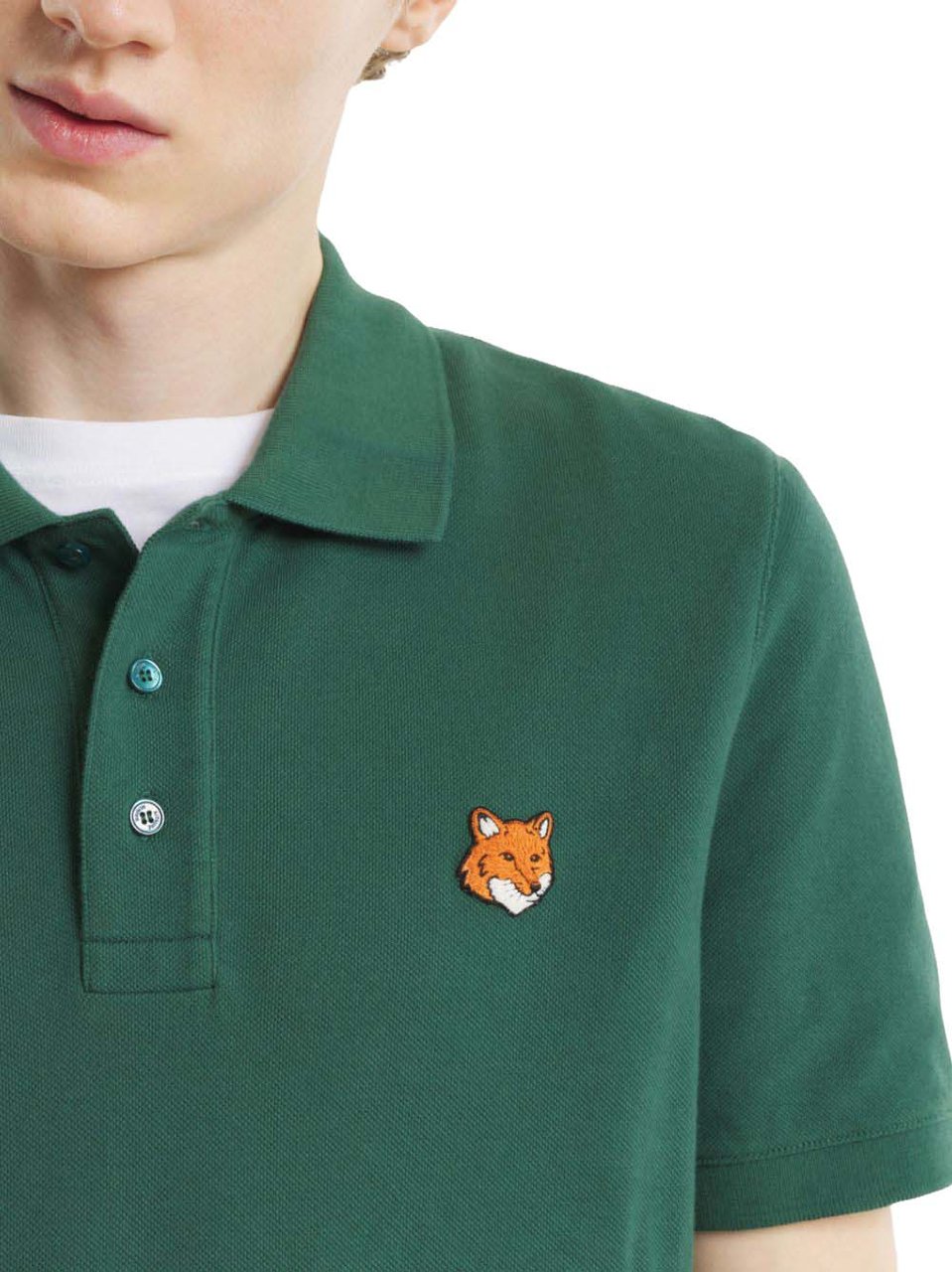 Maison Kitsuné Maison Kitsune'' T-Shirts And Polos Green Groen