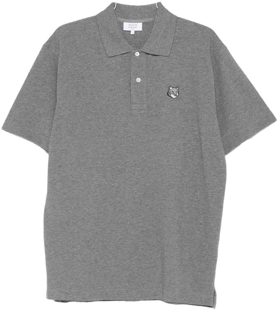 Maison Kitsuné Maison Kitsune' T-Shirts And Polos Medium Grey Melange Grijs