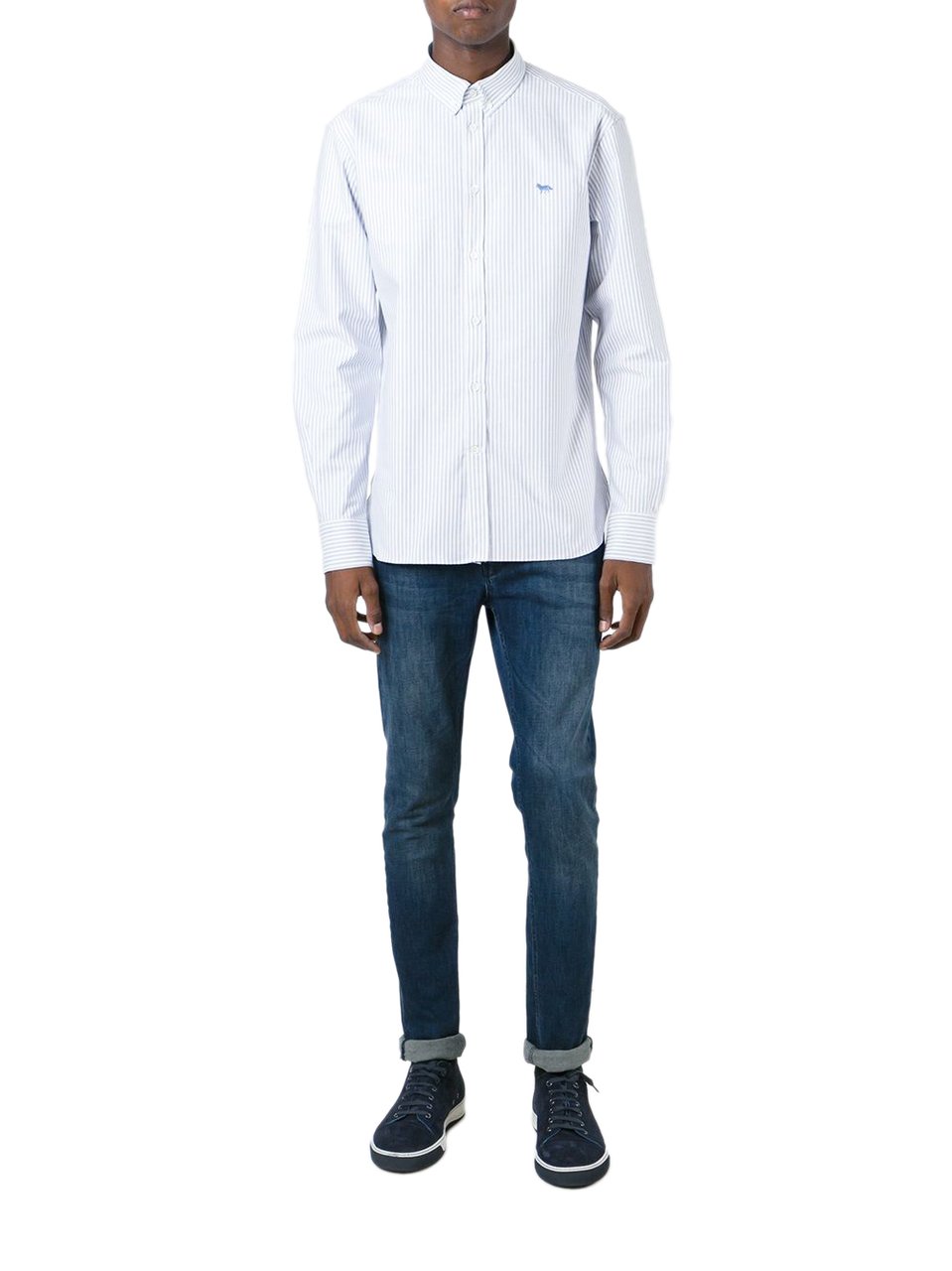 Maison Kitsuné Maison Kitsune' Sweaters Blue Blauw