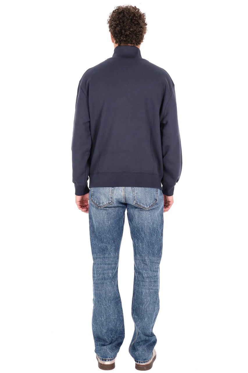 Maison Kitsuné Fox Comfort Fit Half-Zip Hoodie Grijs