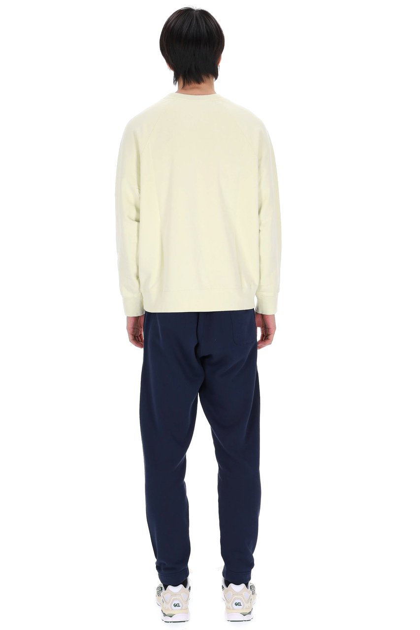 Maison Kitsuné Fox Head Tonal Patch Oversized Cotton Sweatshirt Neutraal