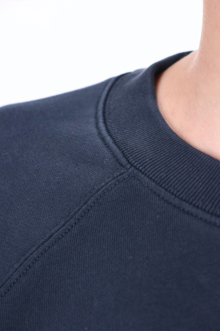 Maison Kitsuné Oversized Fox Head Cotton Sweatshirt Zwart