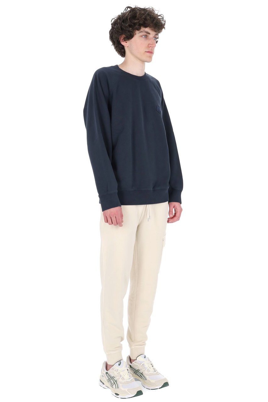 Maison Kitsuné Oversized Fox Head Cotton Sweatshirt Zwart